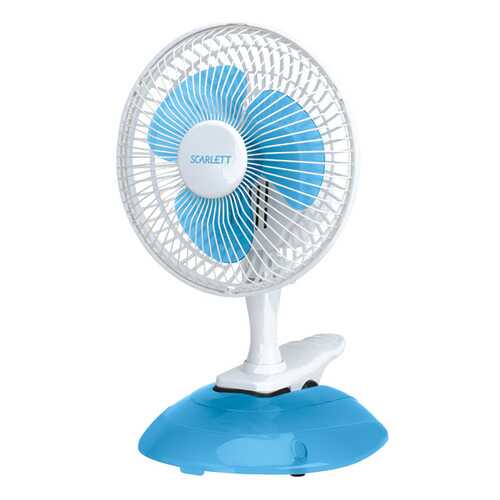 Вентилятор настольный Scarlett SC-170 white/blue в Юлмарт