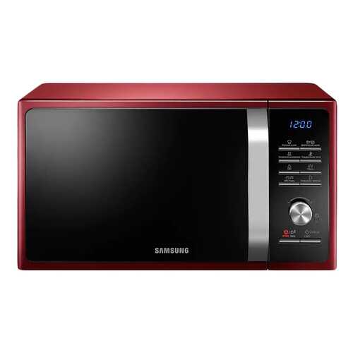Микроволновая печь с грилем Samsung MG23F301TQR/BW red/black в Юлмарт