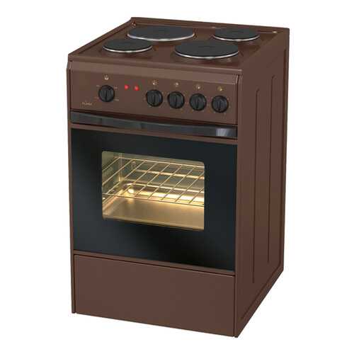Электрическая плита Flama АЕ14010 B Brown в Юлмарт