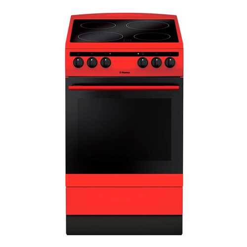Электрическая плита Hansa FCCR58088 Red в Юлмарт