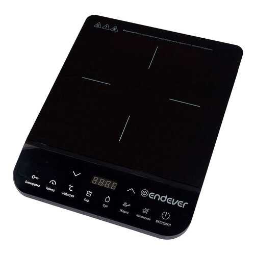 Настольная электрическая плитка Endever Skyline IP-24 Black в Юлмарт