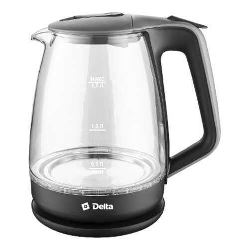 Чайник электрический Delta DL-1331 Black/Grey в Юлмарт