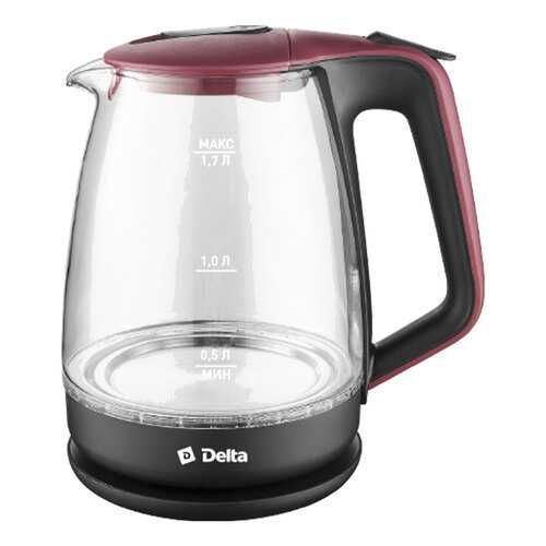 Чайник электрический Delta DL-1331 Black/Red в Юлмарт