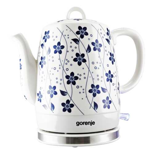 Чайник электрический Gorenje K10C White/Blue в Юлмарт