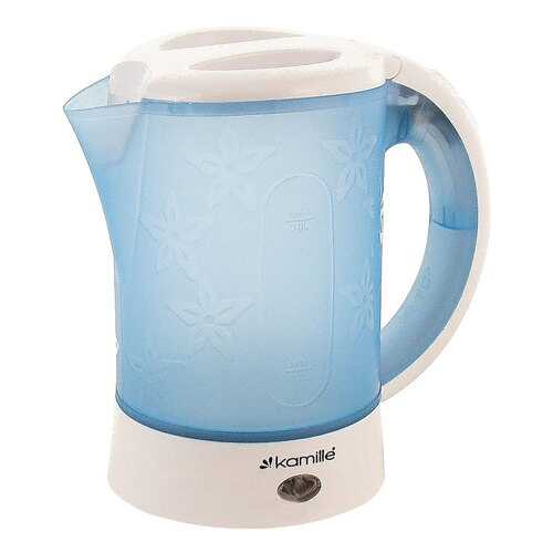 Чайник электрический Kamille 1718B Blue/White в Юлмарт