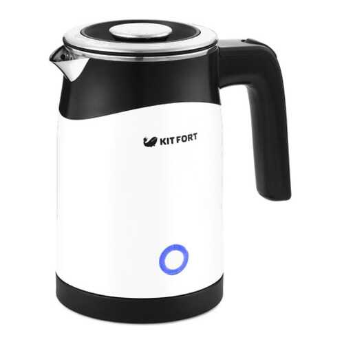 Чайник электрический Kitfort КТ-639 Black/White в Юлмарт
