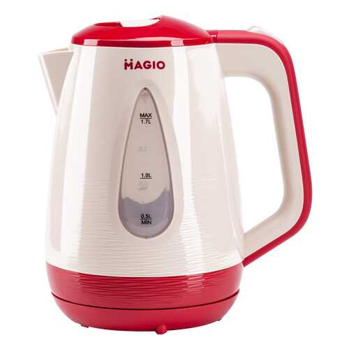 Чайник электрический Magio MG-520 White/Orange в Юлмарт