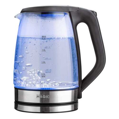 Чайник электрический Magio МG-978 Silver/Black в Юлмарт