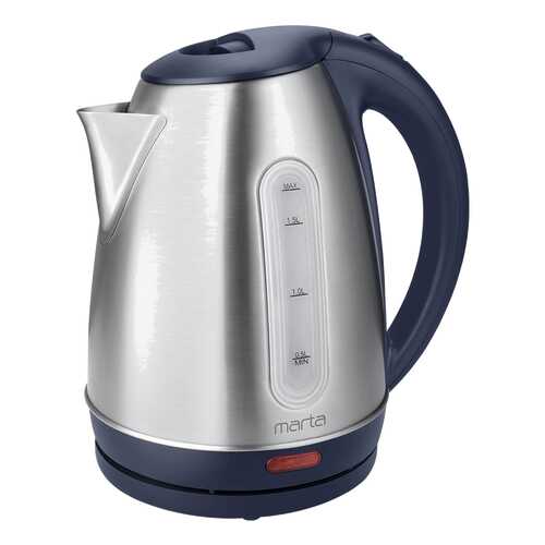 Чайник электрический Marta MT-1082 Silver/Blue в Юлмарт