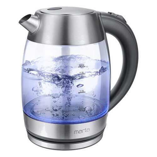 Чайник электрический Marta MT-4562 Silver/Grey в Юлмарт