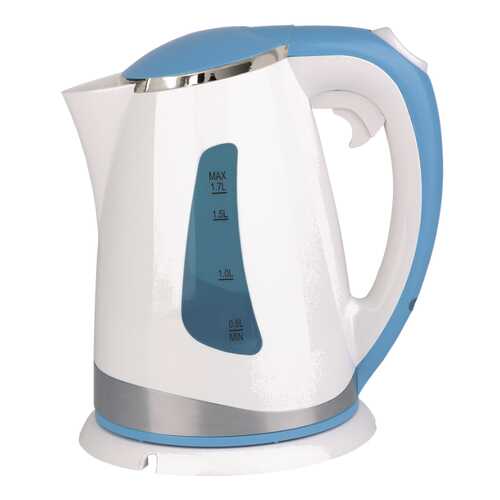 Чайник электрический Mercury MC-6721 White/Blue в Юлмарт