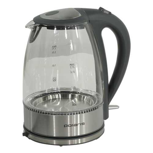 Чайник электрический Polaris PWK 1719CGL Black/Silver в Юлмарт