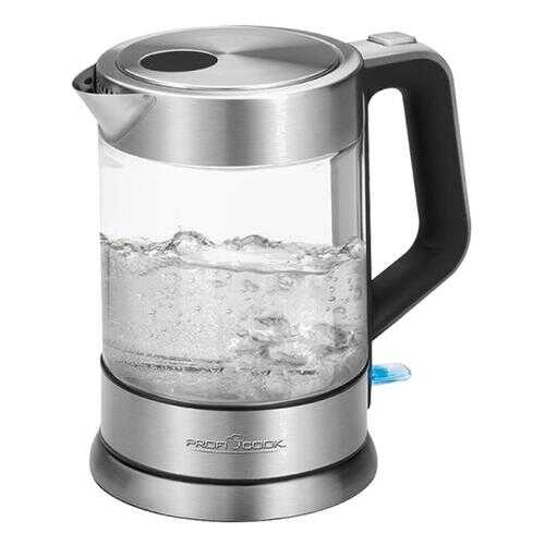 Чайник электрический Profi Cook PC-WKS 1107G Silver/Black в Юлмарт