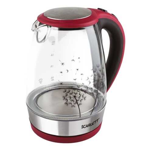 Чайник электрический Scarlett SC-EK27G49 Red в Юлмарт