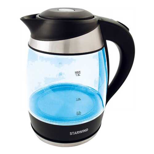 Чайник электрический StarWind SKG2218 Black/Blue в Юлмарт
