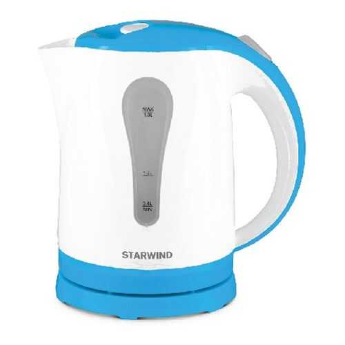 Чайник электрический Starwind SKP1217 White/Blue в Юлмарт