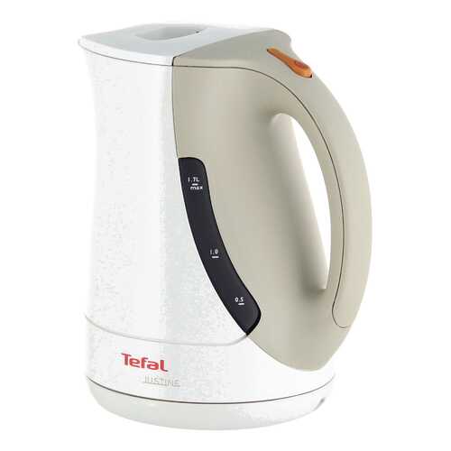 Чайник электрический Tefal Justine BF560140 White/Beige в Юлмарт