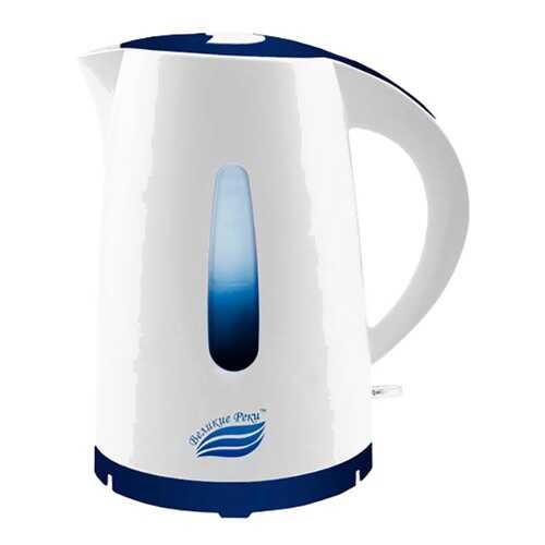 Чайник электрический Великие Реки Томь-1 White/Blue в Юлмарт