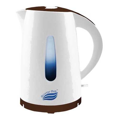 Чайник электрический Великие Реки Томь-1 White/Brown в Юлмарт