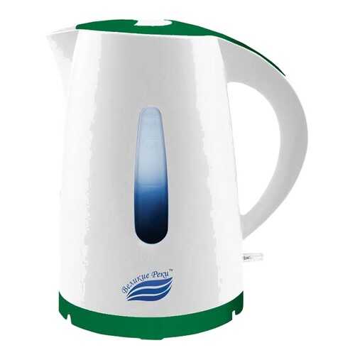 Чайник электрический Великие Реки Томь-1 White/Green в Юлмарт
