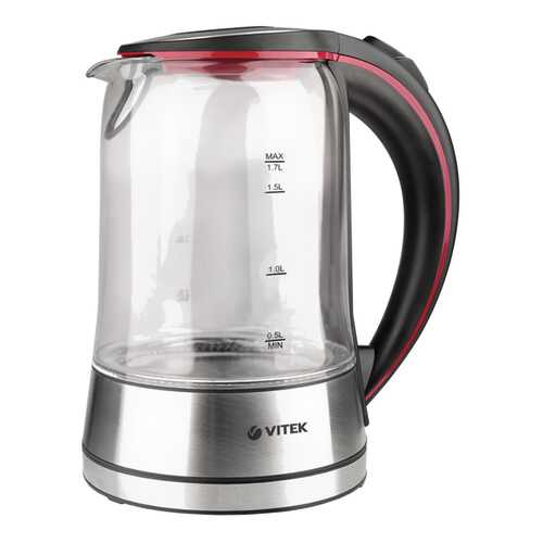 Чайник электрический Vitek VT-7009 TR Silver/Black в Юлмарт