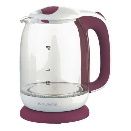 Чайник электрический Willmark WEK-1704G White/Red в Юлмарт