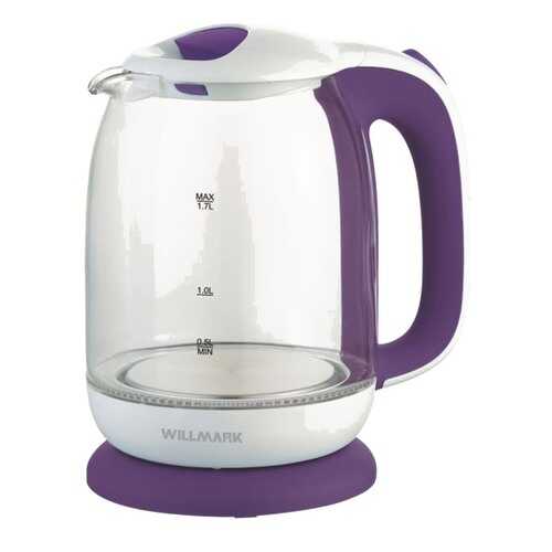 Чайник электрический Willmark WEK-1704G White/Violet в Юлмарт