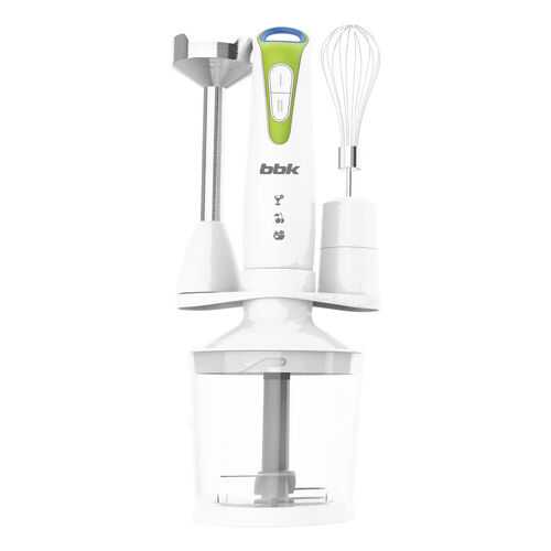 Погружной блендер BBK KBH0406 White/Green в Юлмарт