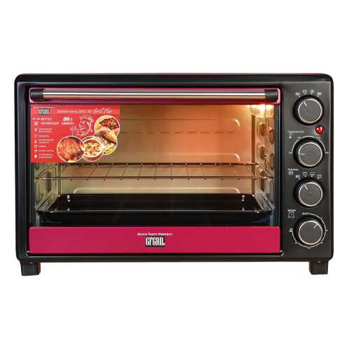 Мини-печь GFGRIL GFO-30 GRILL PLUS Dark Red в Юлмарт