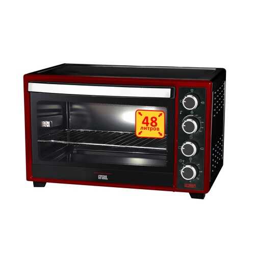 Мини-печь GFGRIL GFO-48BR Black/Red в Юлмарт