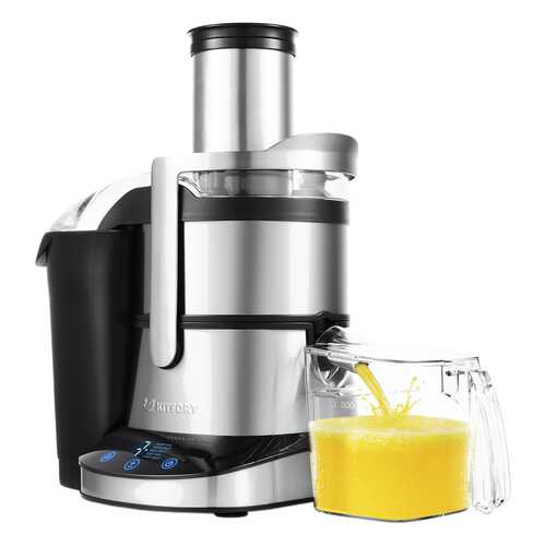 Соковыжималка центробежная Kitfort КТ-1112 silver/black в Юлмарт