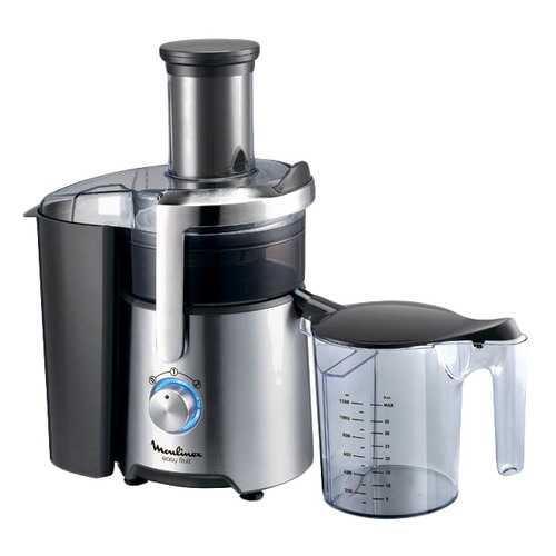Соковыжималка центробежная Moulinex JU610D10 silver/black в Юлмарт