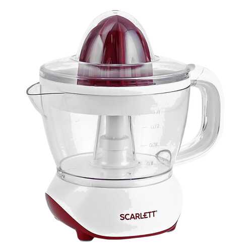 Соковыжималка для цитрусовых Scarlett SC-JE50C06 white/red в Юлмарт