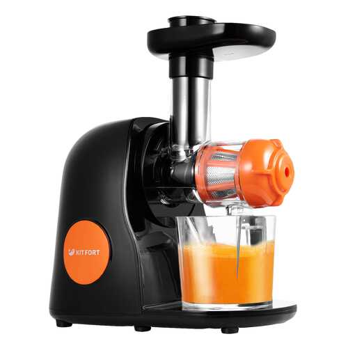 Соковыжималка шнековая Kitfort КТ-1111-2 orange/black в Юлмарт