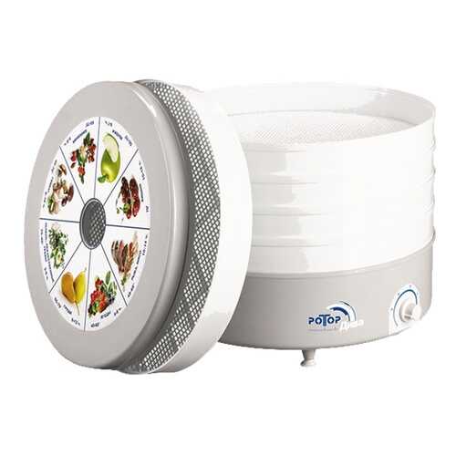 Сушилка для овощей и фруктов Ротор СШ-007-06 white/grey в Юлмарт