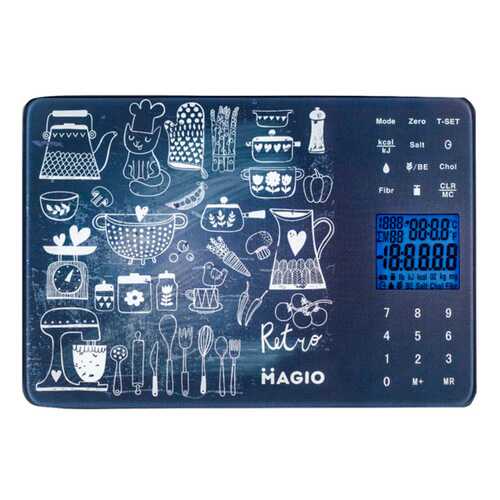 Весы кухонные Magio MG-692 Dark/Blue в Юлмарт
