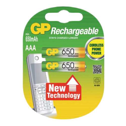 Аккумуляторная батарея GP Batteries 65AAAHC-2CPCR2 2 шт в Юлмарт