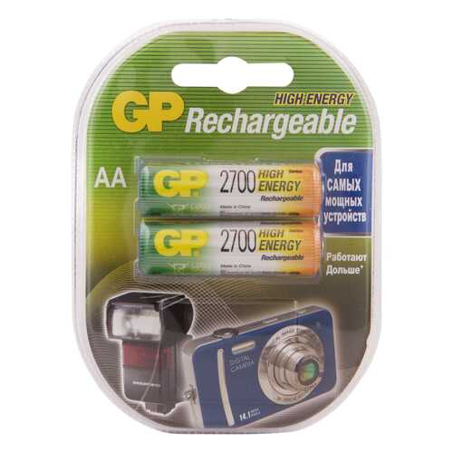 Аккумуляторная батарея GP Batteries GP 270AAHC-2DECRC2 2 шт в Юлмарт