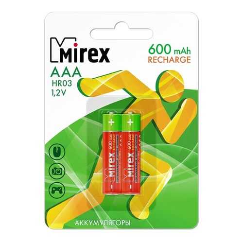 Аккумуляторная батарея Mirex HR03-06-E2 2 шт в Юлмарт