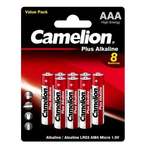 Батарейка Camelion LR03 Plus Alkaline BL-8 8 шт в Юлмарт