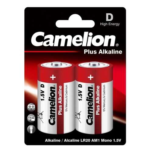 Батарейка Camelion LR20 Plus Alkaline BL-2 2 шт в Юлмарт
