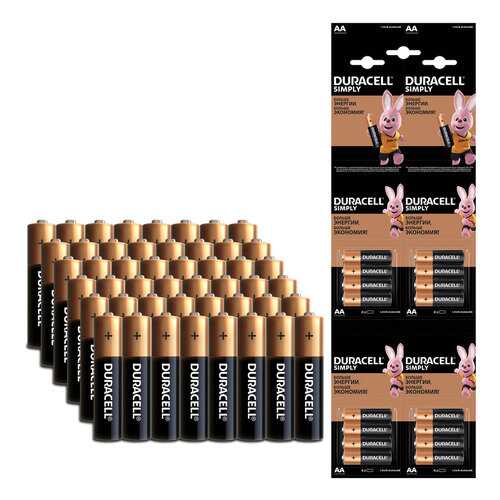 Батарейка Duracell AA (LR6) Big Pack (3*16), 48 шт в Юлмарт