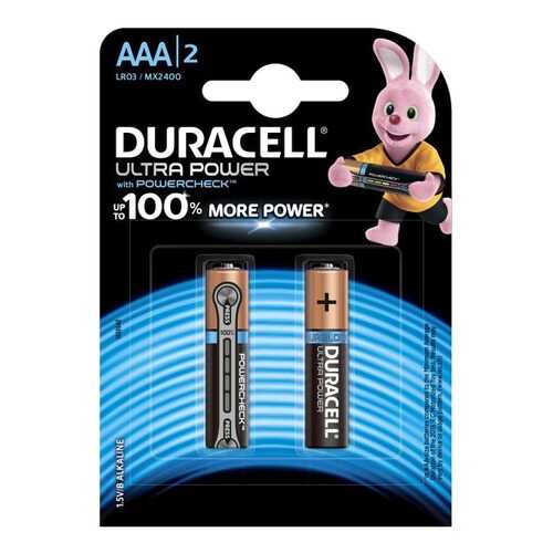 Батарейка DURACELL UltraPower LR03/2BL 2 шт в Юлмарт