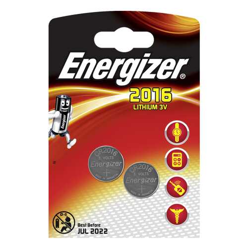 Батарейка Energizer CR2016 2 шт в Юлмарт