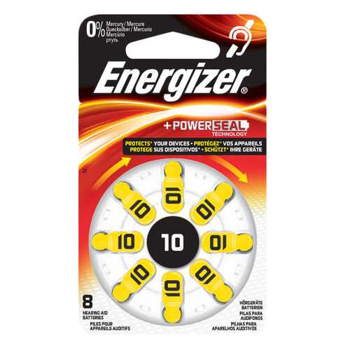 Батарейка Energizer Hearing Zinc Air 10 PS TL8 8 шт в Юлмарт