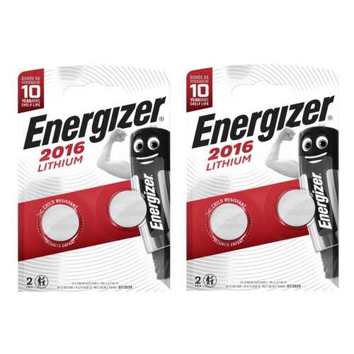 Батарейка Energizer Lithium CR 2016 2шт (2 упаковки) в Юлмарт