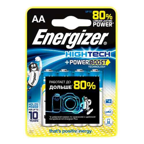 Батарейка Energizer Power Boost High Tech AA-LR06 4 шт в Юлмарт