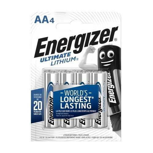 Батарейка Energizer Ultimate Lithium FR6/L91/AA BL4 4 шт в Юлмарт