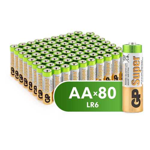 Батарейка GP AA (15A-2CRVS80) 80 шт в Юлмарт