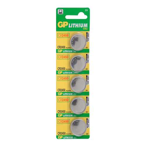 Батарейка GP Batteries CR-BC5 CR2450 5 шт в Юлмарт